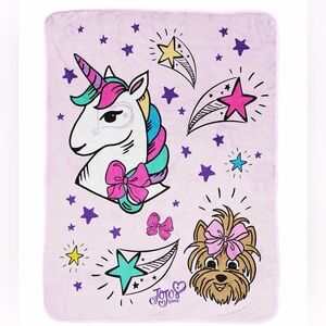JoJo Siwa Rainbow Unicorn Throw 46x60